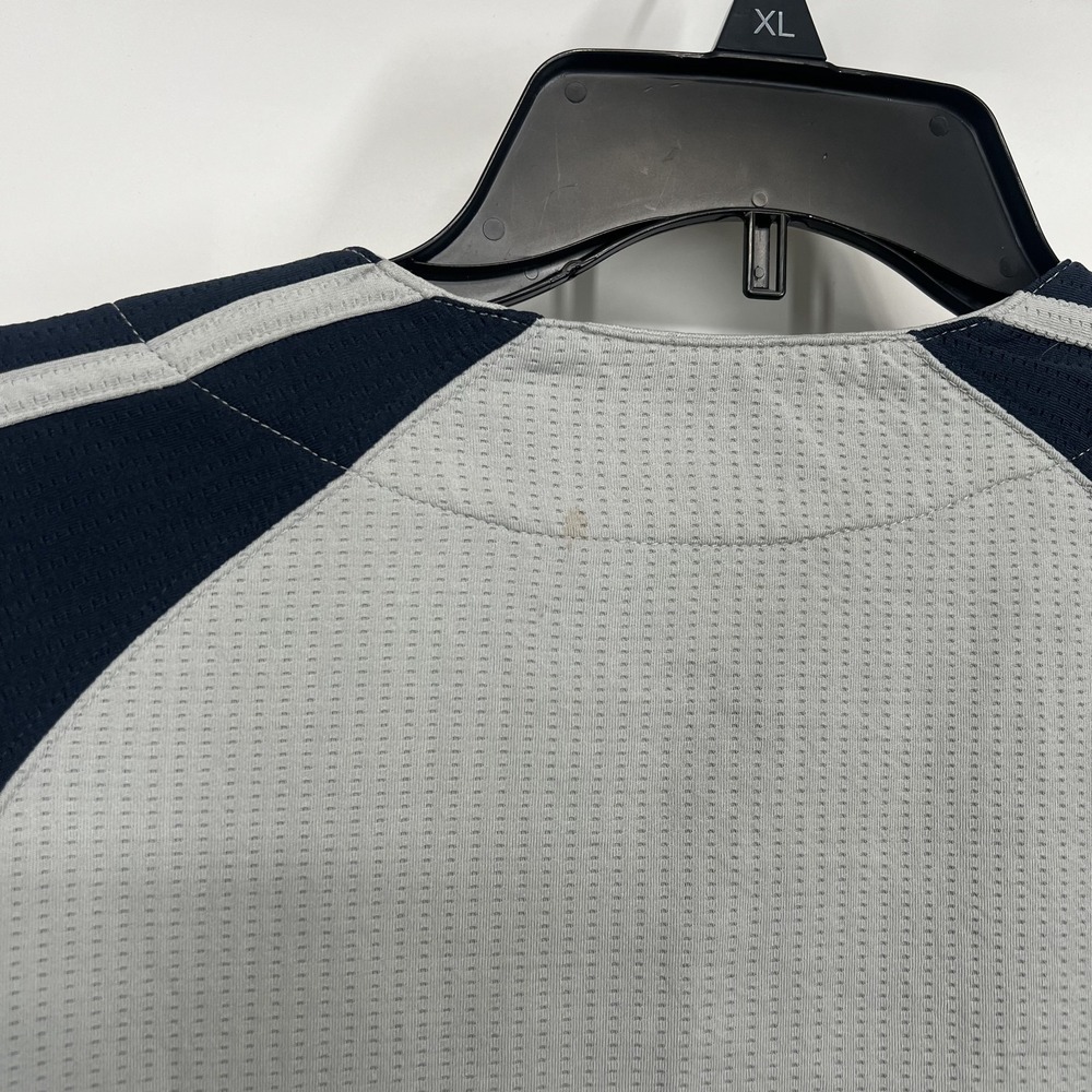 Houston Astros Dynasty Button Down Jersey MLB M Baseball Jersey Blue Orange - Picture 9 of 12